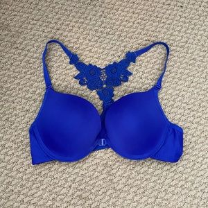 Royal blue push up bra size 36B